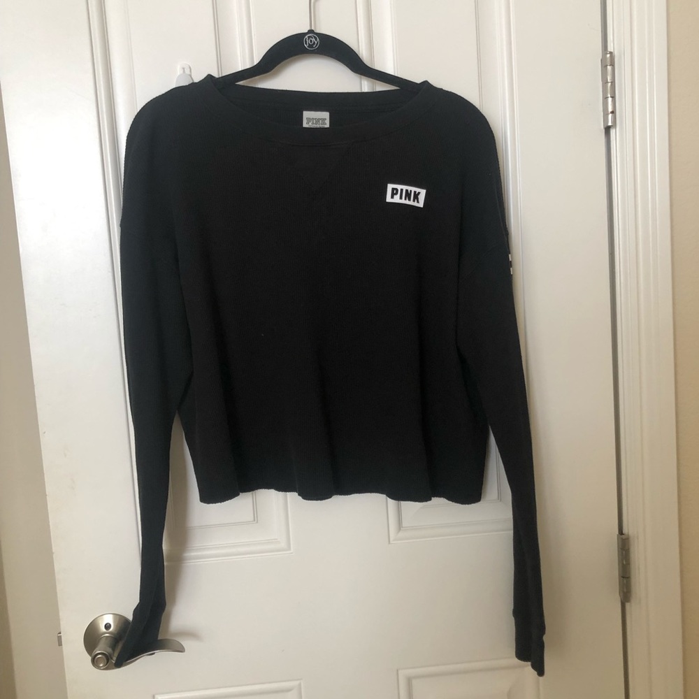 VS Pink black thermal sweater
